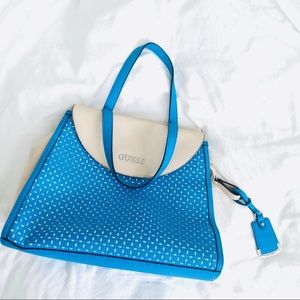 Authentic preloved GUESS blue tote bag